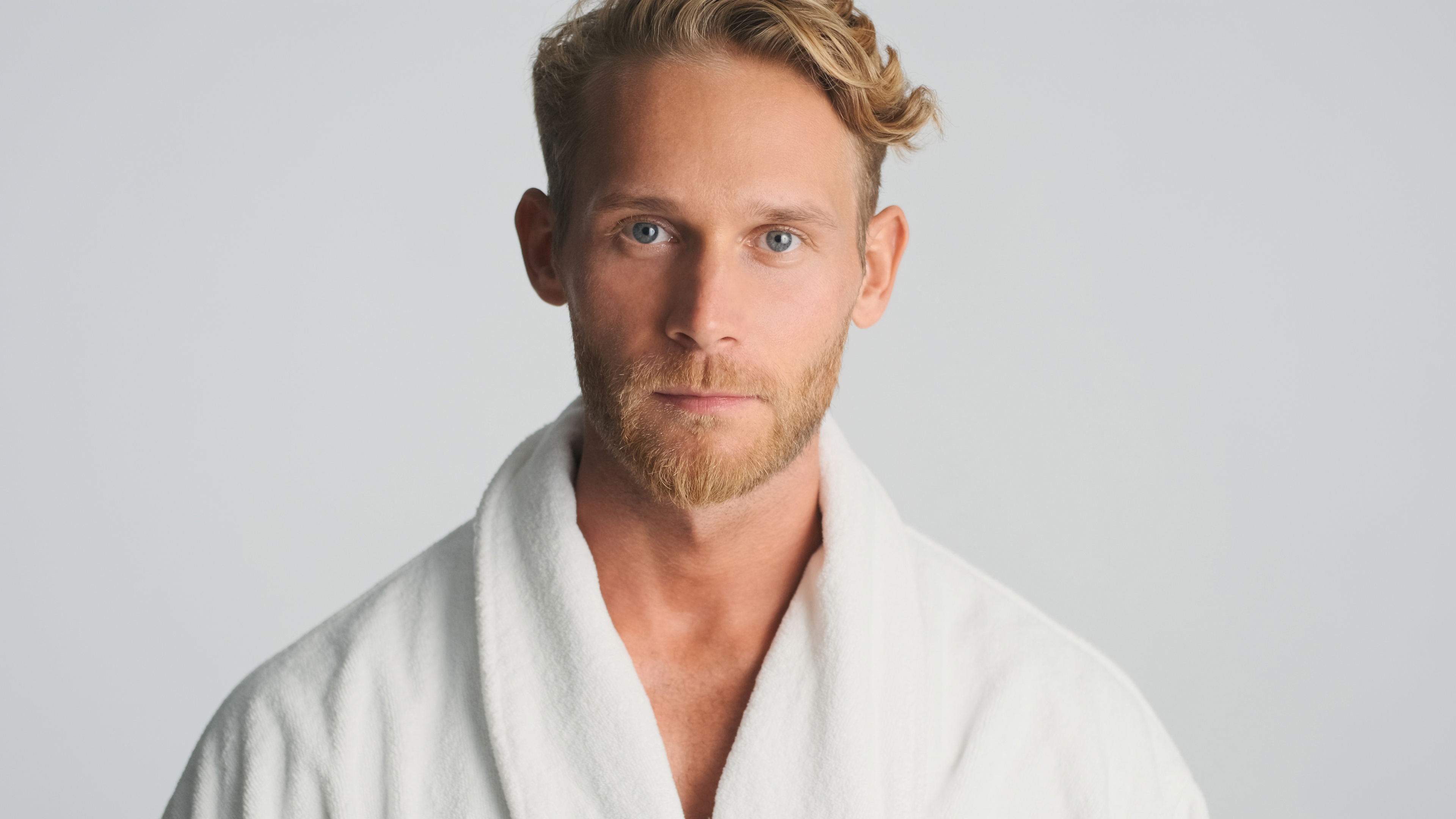 A beautiful man portrait with flawless skin