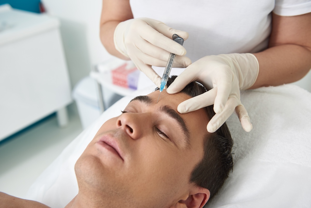 Man getting Dysport® injections